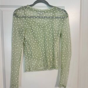 Gianni Bini Green floral top